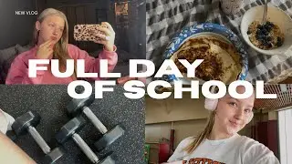 SCHOOL VLOG: grwm, gym, nails, full day of school 