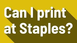 Can I print at Staples?