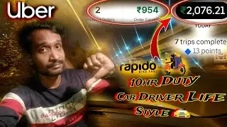 10 hrs Duty Cab Driver 🚖 Life Style | Kolkata Ola Uber Market Down | WagonR Tour H3 | BikerBoySamir 