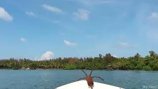 Calm Boat Ride to a Hidden Island | Sky Views