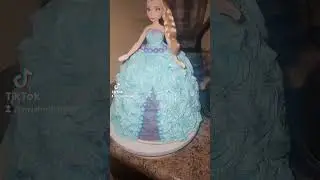 Elsa Cake #shortsvideo #youtuber #food #cakedecorating #disneyprincess #diycakes #homebaking #frozen