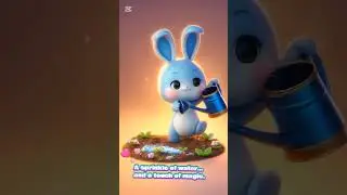 Bunny&rsquo;s Magical Garden🌱 | Cute Rabbit Sparkling Flowers✨ | Family-Friendly Wholesome Short🐇🌸 #shorts