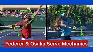 How To Serve Like Roger Federer & Naomi Osaka