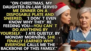 🎄 Christmas Night Shock 🍽️ My Daughter-in-Law Served Me on a Disposable Plate in Front of the Family