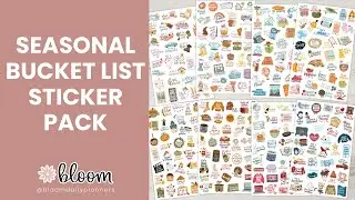 Seasonal Bucket List Sticker Pack - bloom Daily Planners &reg;