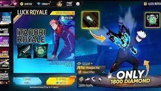 ITADORI ROYALE FIST SKIN 1 SPIN TRICK TOTAL KITNA Itadori Royale Event Free Fire Free Fire New Event