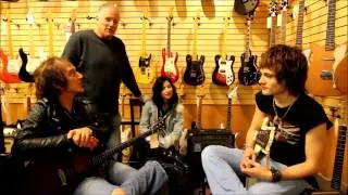 Dave Amato, Lisa from the Veronicas and Tyler Bryant at Norman's Rare Guitars