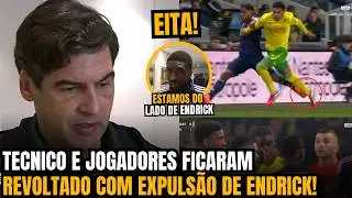 🚨OLHA O QUE O TECNICO DO LYON E JOGADORES FALARAM DA EXPULS&Atilde;O INJUSTA DE ENDRICK NA FRAN&Ccedil;A!
