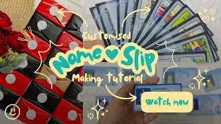 DIY Name Slip Tutorial 💖 | Canva Design for Gifts, School & Small Business