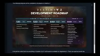 Destiny 2 Development Roadmap Update - 7/25/18 - Pre-Forsaken Info!
