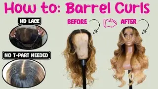 Curling a RAW HAIR 13by6 Beyonce-inspired 26' 150% density HD wig | how to Curl wig