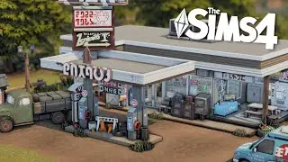 🐴 Chestnut Ridge Gas Station ⛽️+ Convenience Store 🛒 + Mini Bar 🍻| Sims 4 Stop Motion | NO CC