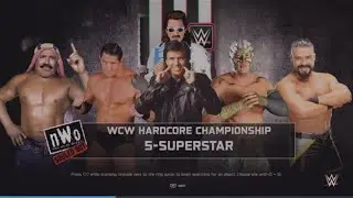 WWE 2K25 Эрик против Уэйда Чозена, Андраде и Айрон Шейха. Пятисторонний матч с приглашенным рефер...