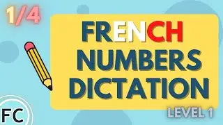 Dictée de numéros 1/4 - French numbers dictation Practice