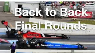 Back To Back NHRA Top Fuel Final Rounds #nitro #topfuel #dragracing