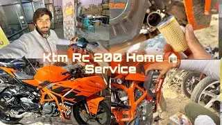 Ktm Rc 200 Model 2024 Bs6 Home 🏠 Service | Ktm Rc 200 Full Service | Ktm engine oil change