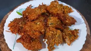 Cabbage Pakoda Recipe| How to make Crispy Cabbage Pakoda| Evening Snacks Recipe