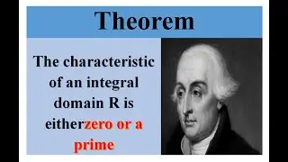 Characteristic of integral domain is zero or prime |Abstract Algebra| Ring theory