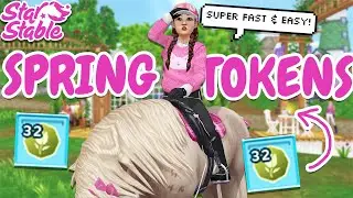 *SUPER FAST & EASY* SPRING TOKENS GUIDE, FREE ITEMS & PETS IN STAR STABLE! 🐴