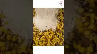 Creamy Corn Rice w/ Spicy Shrimp 🍤 || Yummy food with FooDYviBes || #shorts🤤🤤🤤🤤🤤🤤🤤