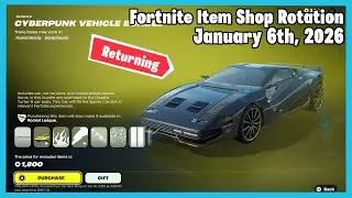 Cyberpunk Quadra RETURNS | Fortnite Item Shop Rotation Today - January 6th, 2026