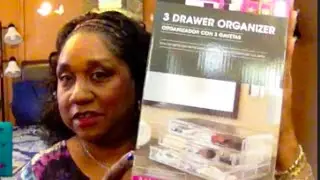 #159  Clear Acrylic Cosmetic Organizers - Aldi $3.99