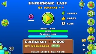 HyperSonic Easy By Jukaras 100% Complete!