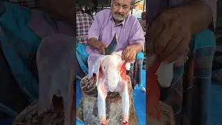 Amazing goat mutton meat cutting knife #trending #shorts #mutton