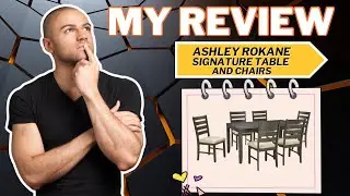 REVIEW: Signature Design by Ashley Rokane 20&rdquo; Dining Room Table Set with 6 Upholstered Chairs