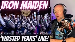 Drum Teacher Reacts: Iron Maiden - 'Wasted Years' (Live from The Book Of Souls World Tour)