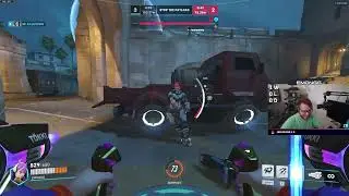 This Zarya ragdoll landed perfectly | Overwatch 2