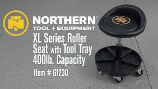 Northern Tool + Equipment XL Series Roller Seat with Tool Tray  400-Lb. Capacity