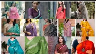 New Model Office Wear Cotton Saree Blouse Front Neck Designs 2026💃/Office Wear Cotton Saree Blouses