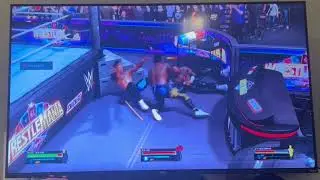 Jey Uso triple threat match in WWE 2K25