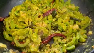 Indian Vegetarian Fried Snake Gourd Recipe | Easy Podalangai Poriyal
