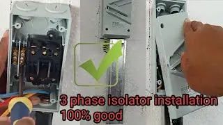 #electrician 3 phase isolator connection installation by#tmtechnical