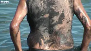 Impression of the healing open Mud baths of Lo Pag&aacute;n.