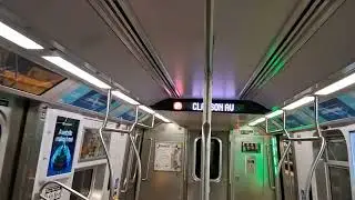 MTA NYCT: Revenue Test R211 F train via the G line at Bedford Nostrand 