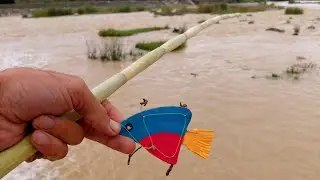 Hello to each and every member, making artificial fish, tying a hook and releasing it into the river