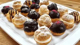 Как приготовить заварные пирожные дома😋Рецепт заварных пирожных для начинающих