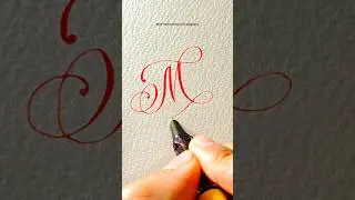 Letter M with Flourishing | Calligraphy #shorts #calligraphy