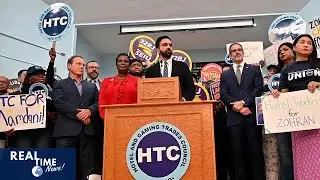 Mamdani marks primary win with labor union backing in New York City