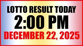 Lotto Result Today 2pm Draw December 22, 2025 Swertres Ez2 PCSO