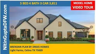 Brendan Plan By Drees Homes in Light Farms in Celina, TX Video Tour | Prosper ISD Homes For Sale