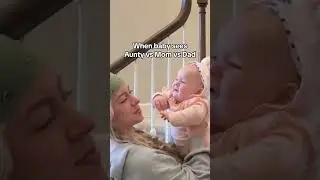 When baby sees Aunty vs Mom #Shorts #funny #baby #family #parents