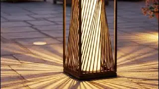 Напольная солнечная лампа EcoGreen 29 53' для улицы, теплый свет, автоматическое включение в тече...