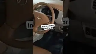 Innova modified 🔥 interior almond colour seat cover #innova #shorts #modification