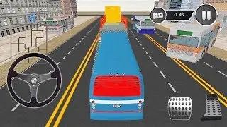 Single Bus Transport Truck To Flight Game || Bus Transport Games 3D || Bus Games || Kids Games