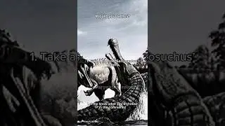 Prehistoric Horror Would You Rather 12 #dinosaur #prehistoric #wouldyourather #iceage #sarcosuchus