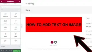 How to add text on image in wordpress || elementor how to add text in wp